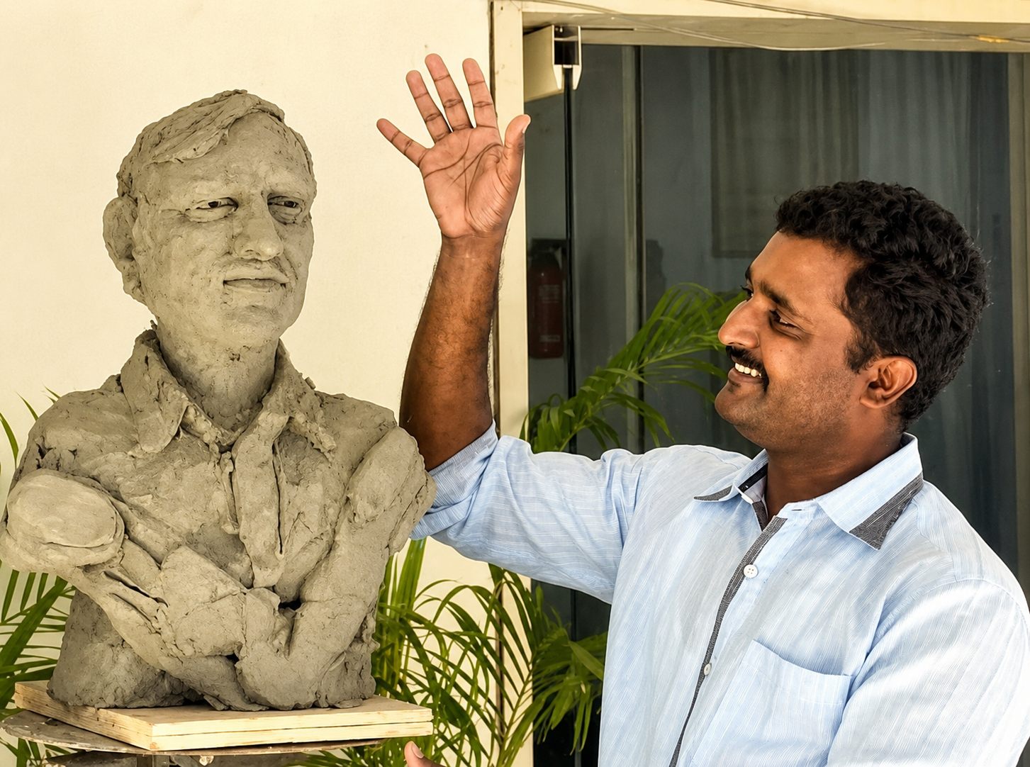 Raj Artisan founder portrait and workshop